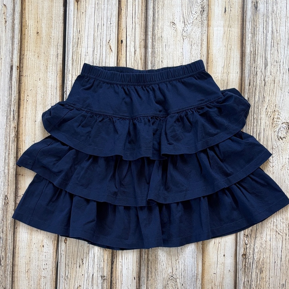 Hanna Andersson Navy Tiered Skirt